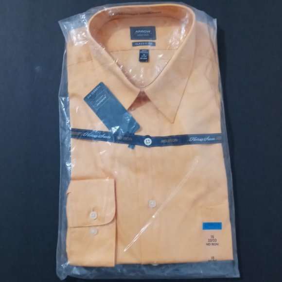 Arrow Heritage Sateen Other - ARROW LONG SLEEVE CLASSIC FIT DRESS SHIRT 16-32/3